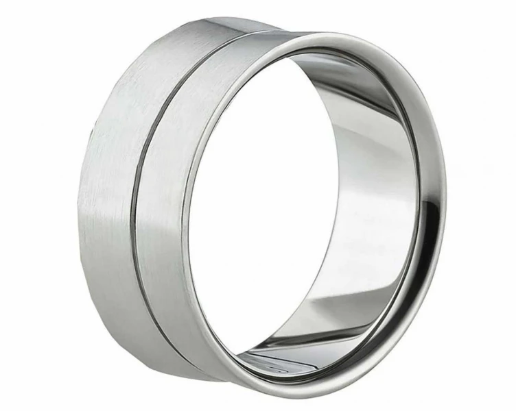 Breite Edelstahlring für Herren AB1125