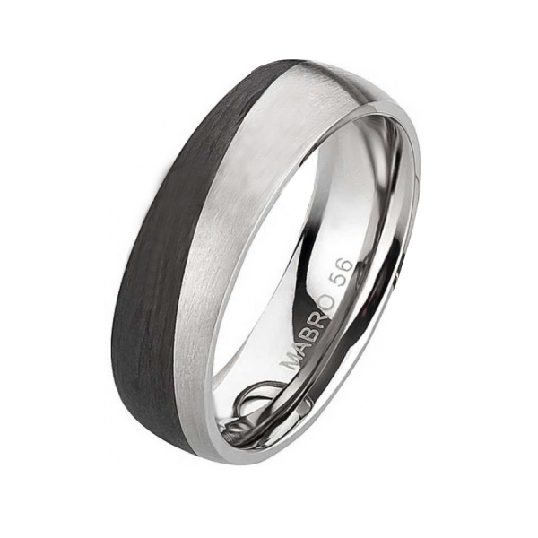 Preview: Herrenring Titan Carbon AB3855 – Modern & Elegant