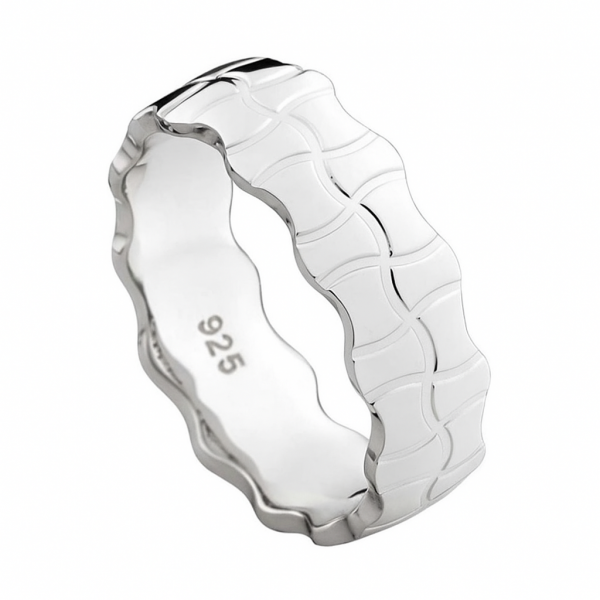 Preview: Herrenring PS809 Silberring, schlicht und elegant für jeden Tag.