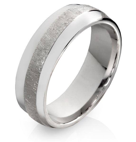 Preview: Herrenring SB80 mit Gravur, personalisierter Unikatschmuck aus Silber.