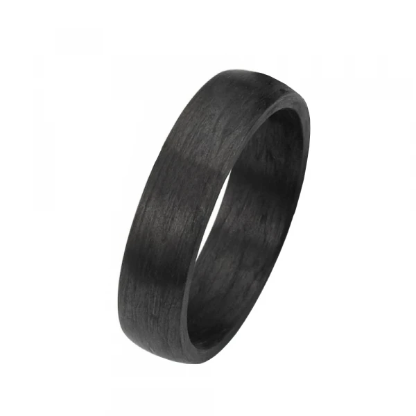 Herrenring aus Carbon C006 mit Gravur