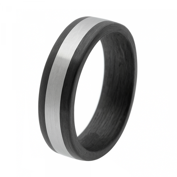 Preview: Herrenring Carbonring COR2 – Gratis Gravur inkl.