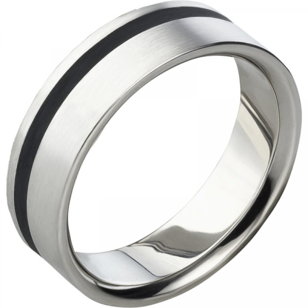 Preview: Edle Edelstahlring modern & dezent AB1551