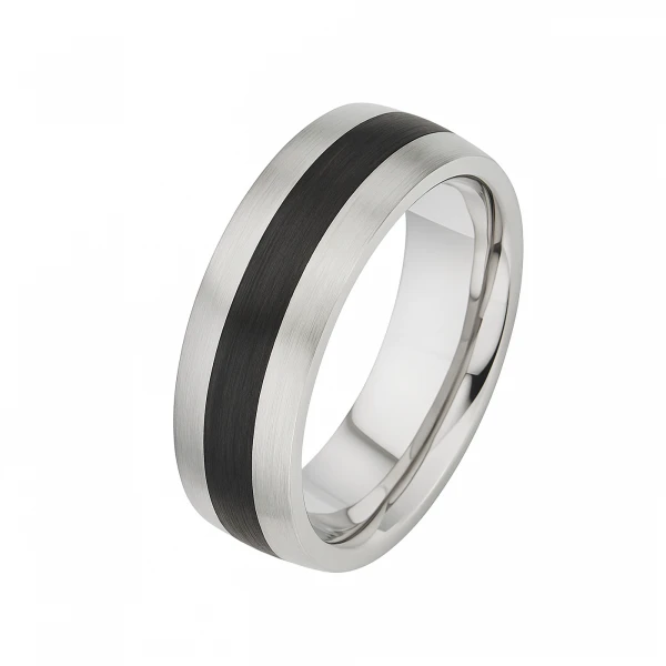 Silber Carbonring SR1941 mit Gravur