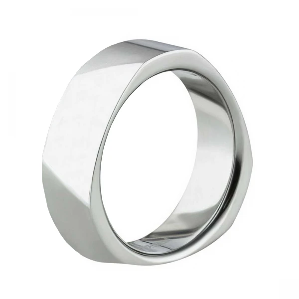 Edelstahl Herrenring silberfarben AB1477