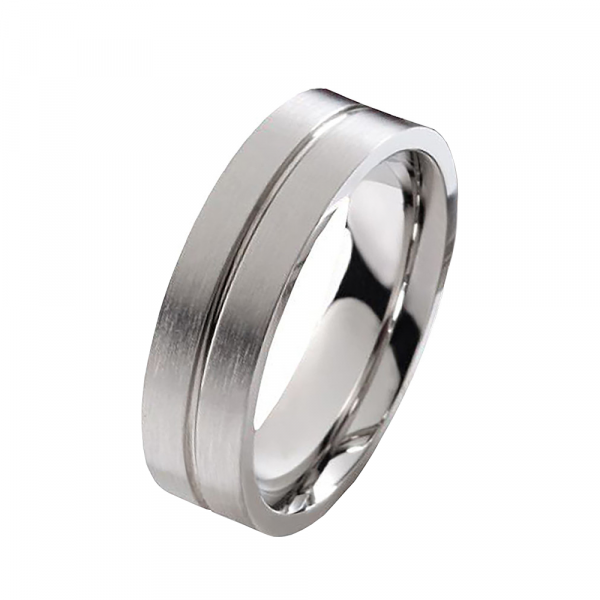 Preview: Herrenring E025 ohne Stein mit Gravur