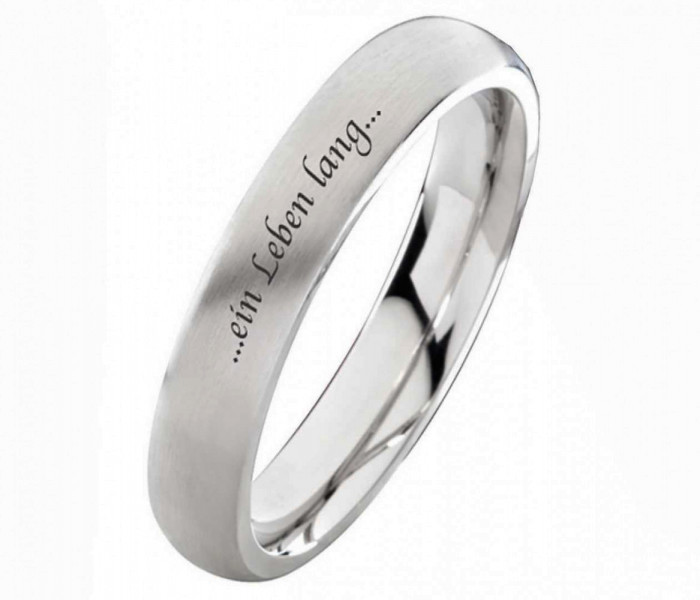 Gravierbare Edelstahlringe E278 mit Außengravur