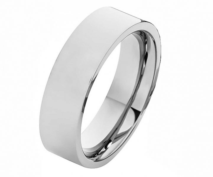 Preview: Quermattierter Edelstahlring LUC3 mit Gravur