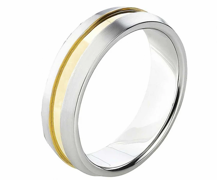 Herrenring Edelstahl glänzend AB1559