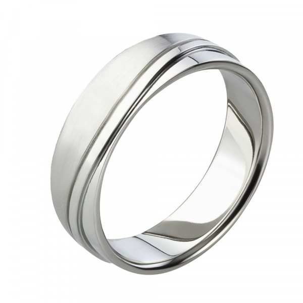 Preview: Herrenring Titan MOR72 5mm breit mit Gravur