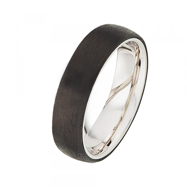 Silber Carbonring SR1947 mit Gravur