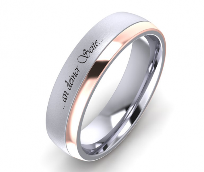 Preview: Edelstahlring E338 mit Gravur und Außengravur