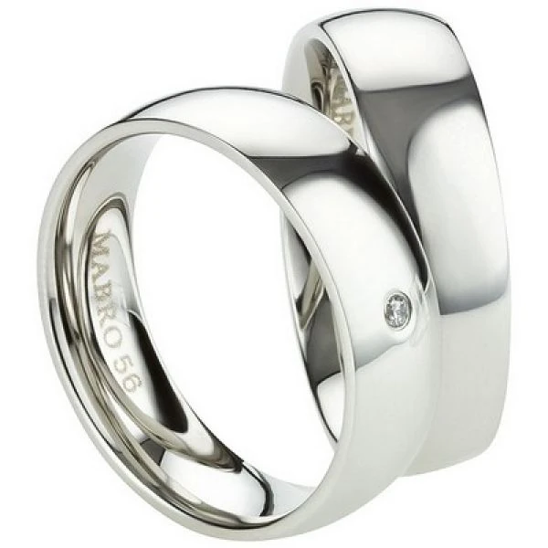 Partnerringe Edelstahl AB2432-AB2433 und Gravur