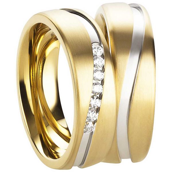 Partnerringe Edelstahl AB3218-AB3219 und Gravur