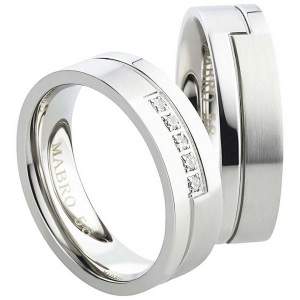 Preview: Zeitlose Edelstahlringe mit Gravur AB1772-AB1773