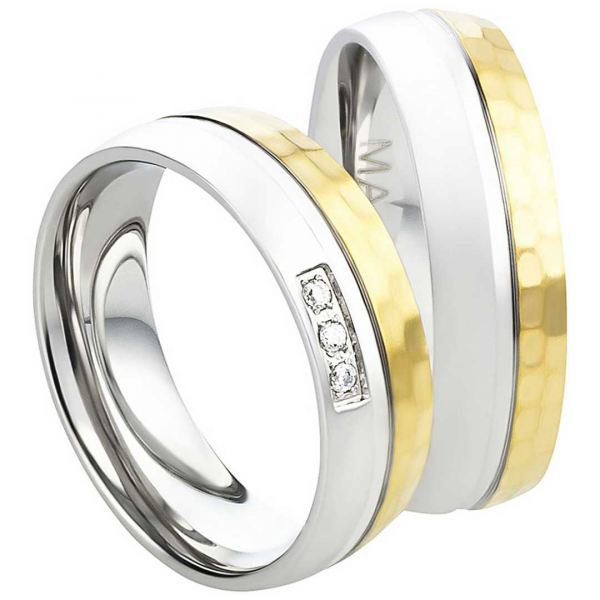 Preview: Edelstahlringe Liebe verbindet AB3120-AB3121