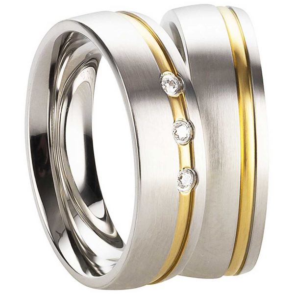 Preview: Edelstahlringe mit Gravurfläche poliert AB3220-AB3221