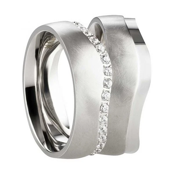 Partnerringe Edelstahl AB2884-AB2885 und Gravur