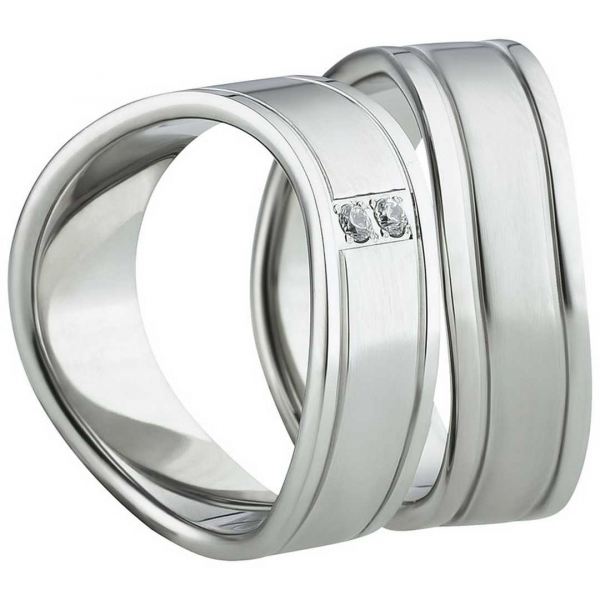 Preview: Romantische Edelstahlringe Liebe pur AB1138-AB1139