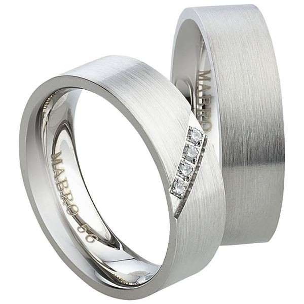 Preview: Freundschaftsringe Edelstahl für Paare AB1768-AB1769