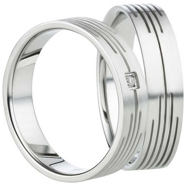 Preview: Edelstahlringe mit edlem Glanz AB814-AB815