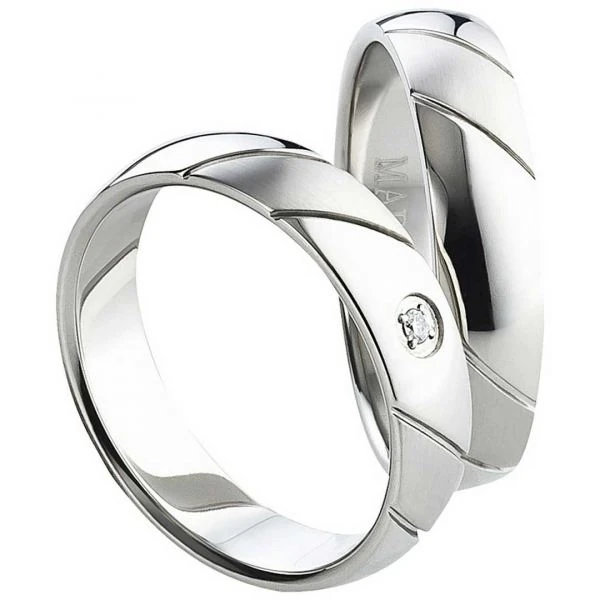 Partnerringe Edelstahl AB1552-AB1553 und Gravur