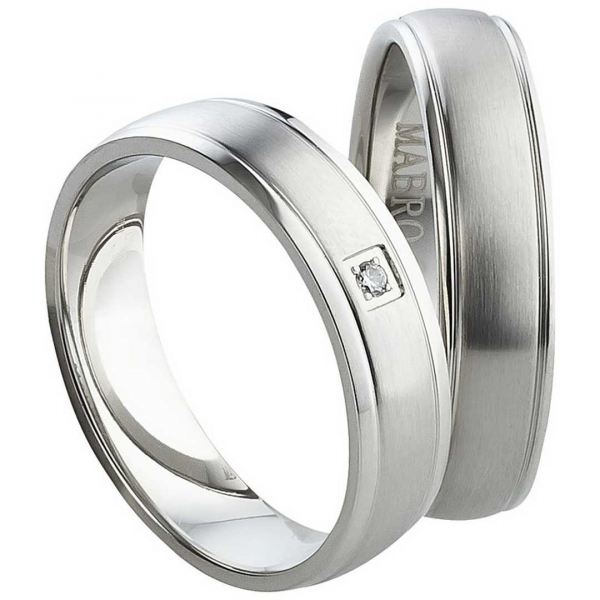 Preview: Edelstahlringe für Paare mit Liebe AB820-AB821