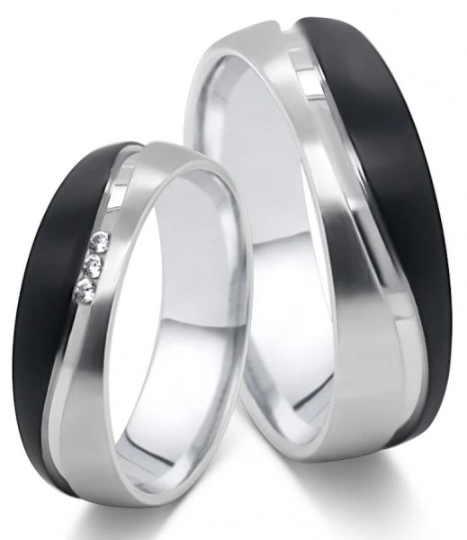 Partnerringe Edelstahl AB4796-AB4797