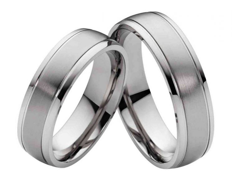 Preview: Partnerringe Titanringe ohne Stein PT035