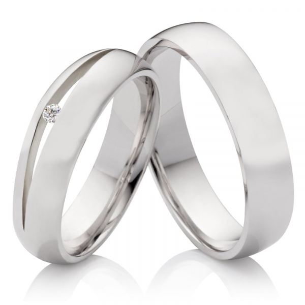 Preview: Polierte Silberringe S123