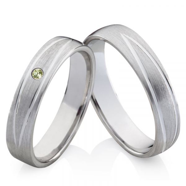 Preview: Silberringe aus massiven SILBER mit grünen PERIDOT SP100