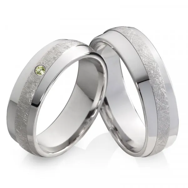 Ringe aus massiven SILBER mit grünen PERIDOT SP80