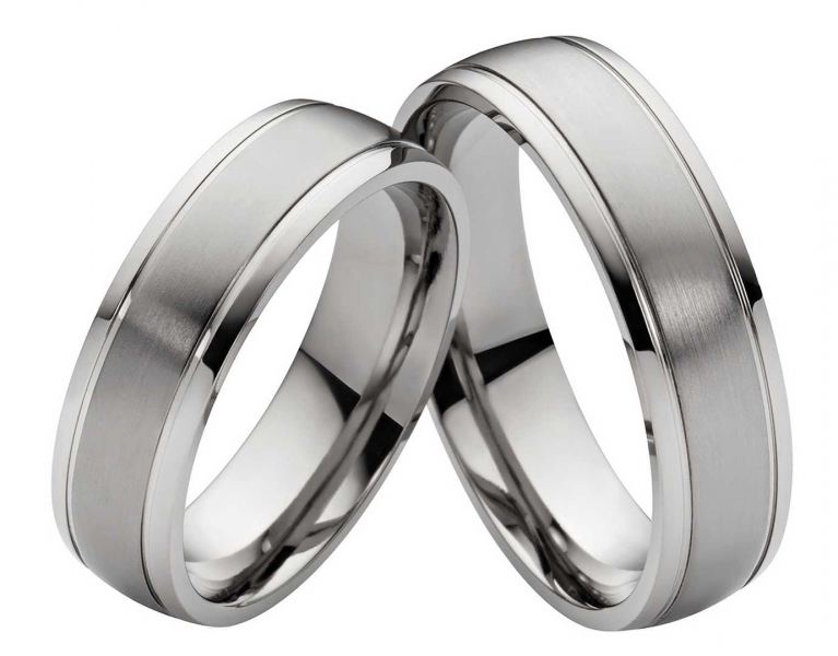 Preview: Traumhaft klassisch Titanringe T035 6mm breit
