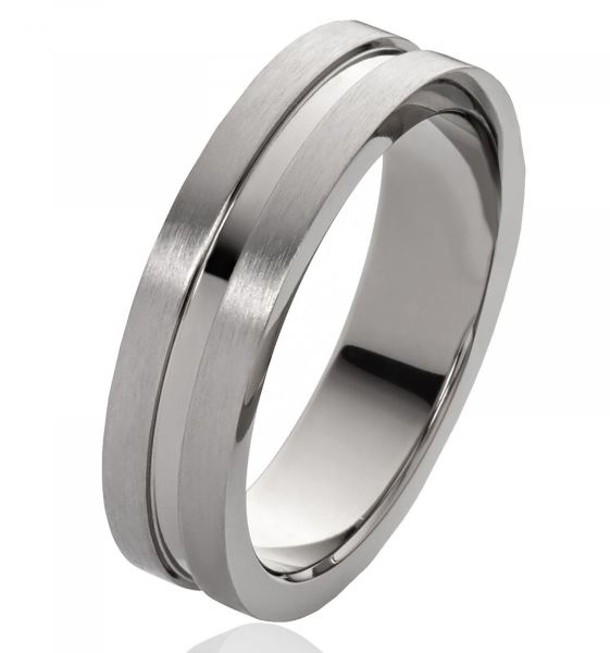 Preview: Herrenring Titanring HT034 mit gratis Gravur