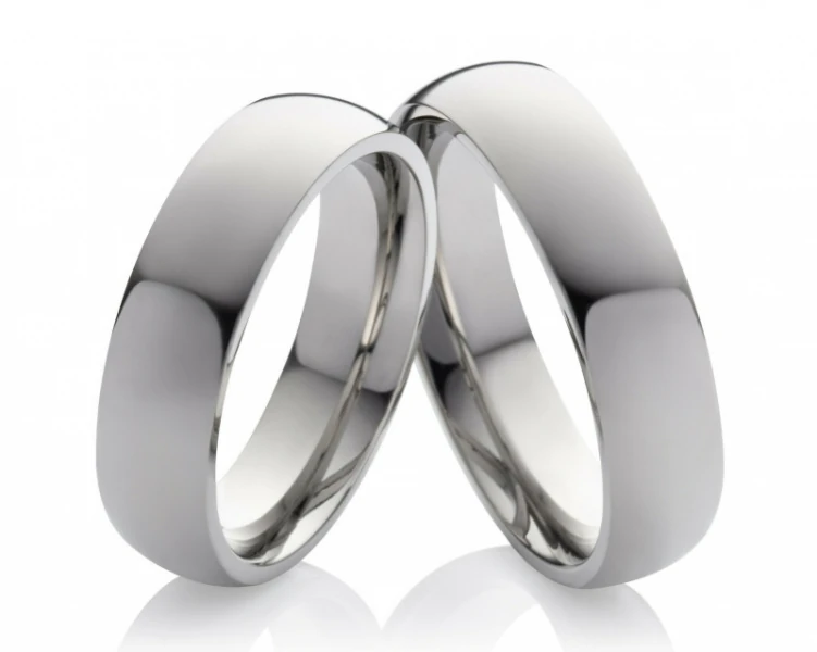 Titanringe T025 ohne Stein mit Gravur