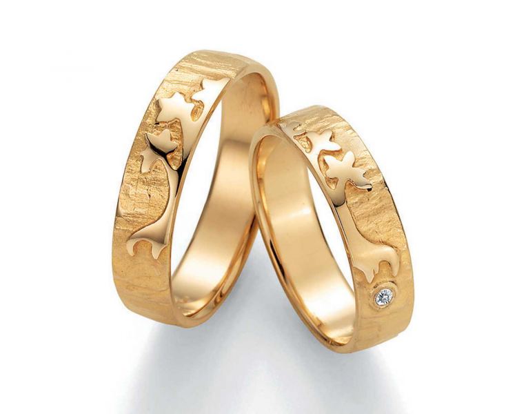 Preview: Zeitlose Trauringe Gold 66-51090-51100