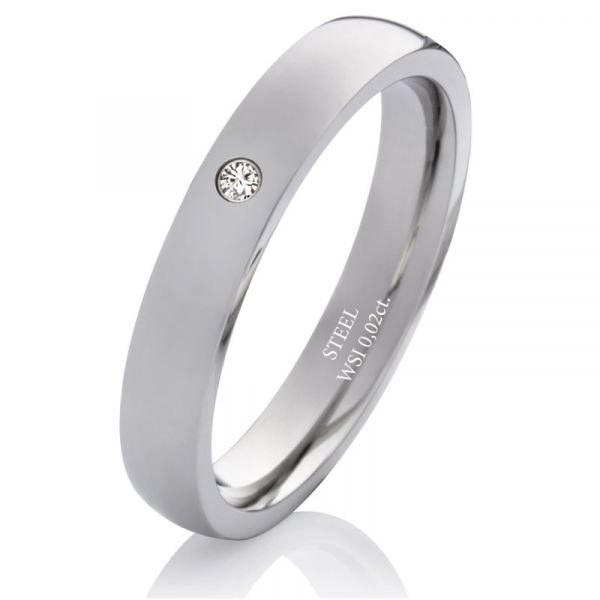 Edelstahlrine MOR1 schmaler 4mm breite