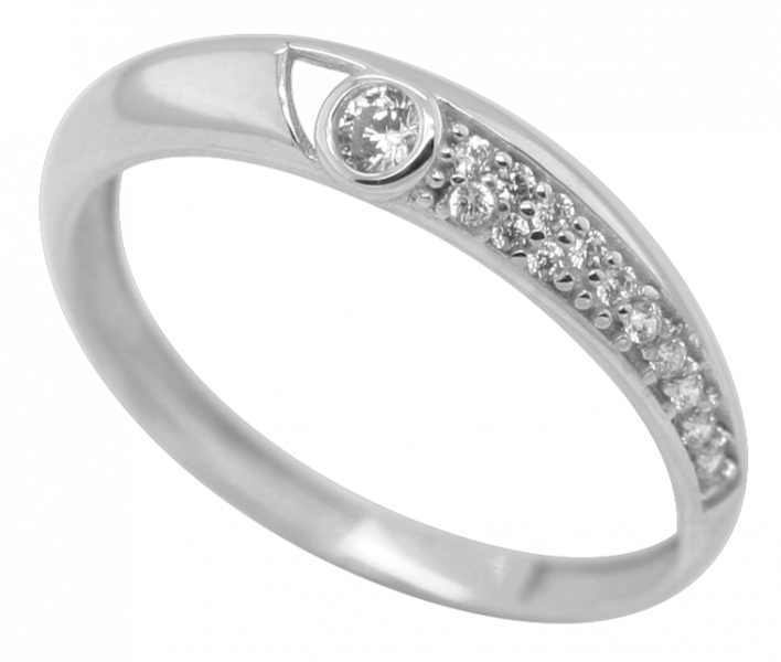 Preview: Verlobungsring Damenring SR2375 mit Zirkonias
