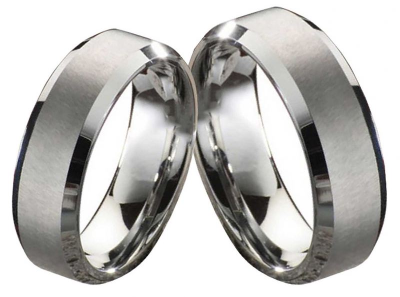 Preview: Partnerringe Wolframringe PW138 ohne Stein