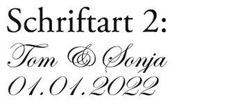 Schriftart 2