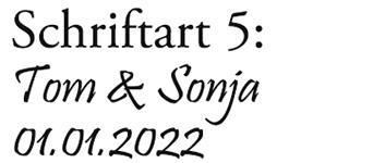 Schriftart 5