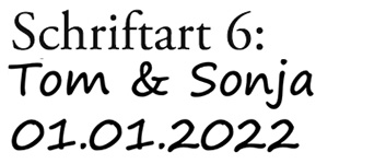 Schriftart 6