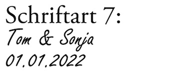 Schriftart 7