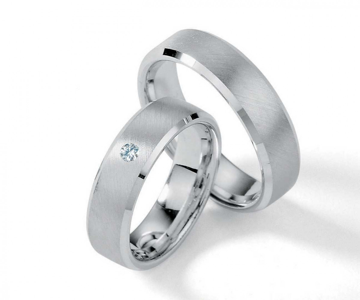Trauringe aus Silber 55/01170-060 mit Diamanten
