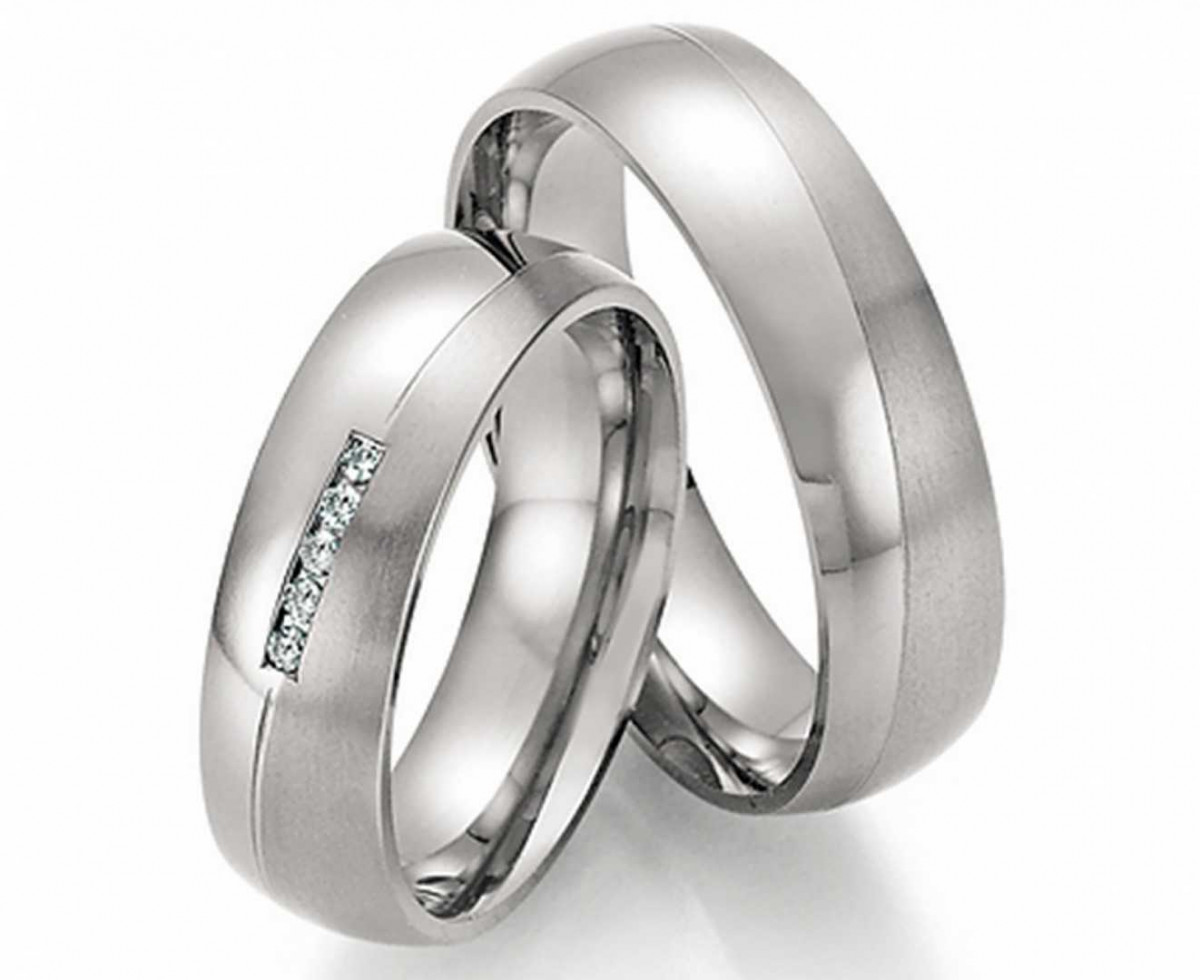 Trauringe aus Titan 77/20170-060+77/20180-060 mit Diamanten Trauringe aus Titan 77/20170-060+77/20180-060 mit Diamanten