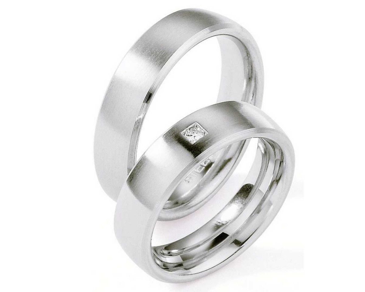 Trauringe aus Edelstahl 88-01240+88-01240 mit Diamanten Trauringe aus Edelstahl 88-01240+88-01240 mit Diamanten