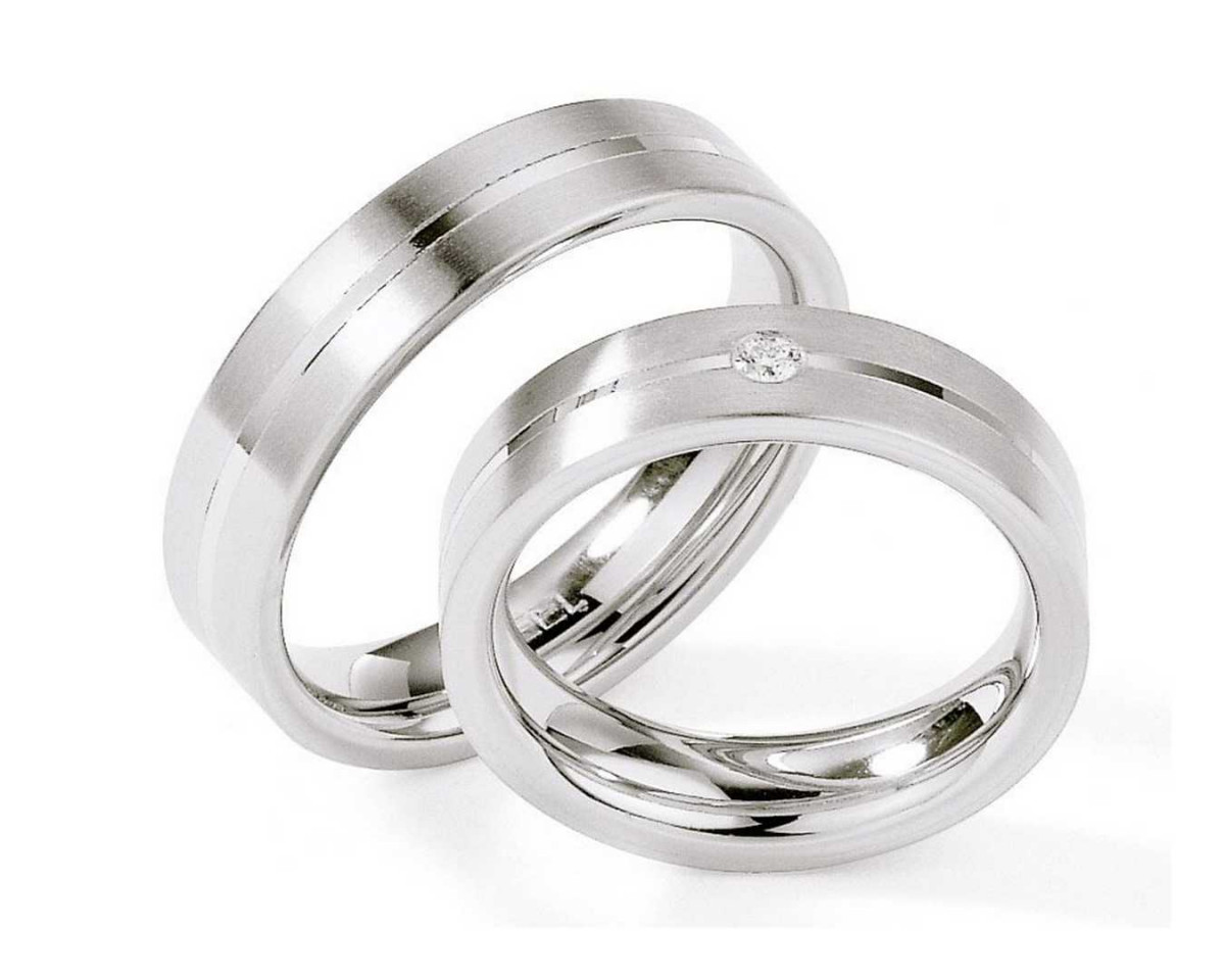 Trauringe aus Edelstahl 88-01280+88-01280 mit Diamanten Trauringe aus Edelstahl 88-01280+88-01280 mit Diamanten