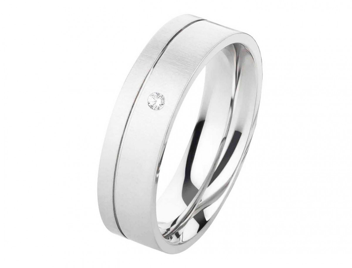 Damenring Edelstahl DE051 mit Zirkonia Damenring Edelstahl DE051 mit Zirkonia