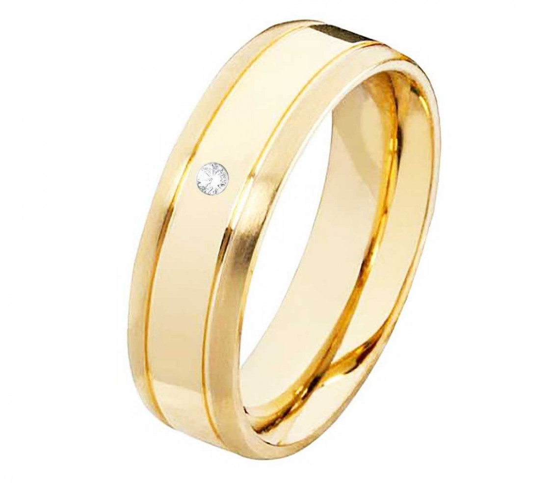 Damenring Edelstahl DE200 mit Zirkonia Damenring Edelstahl DE200 mit Zirkonia
