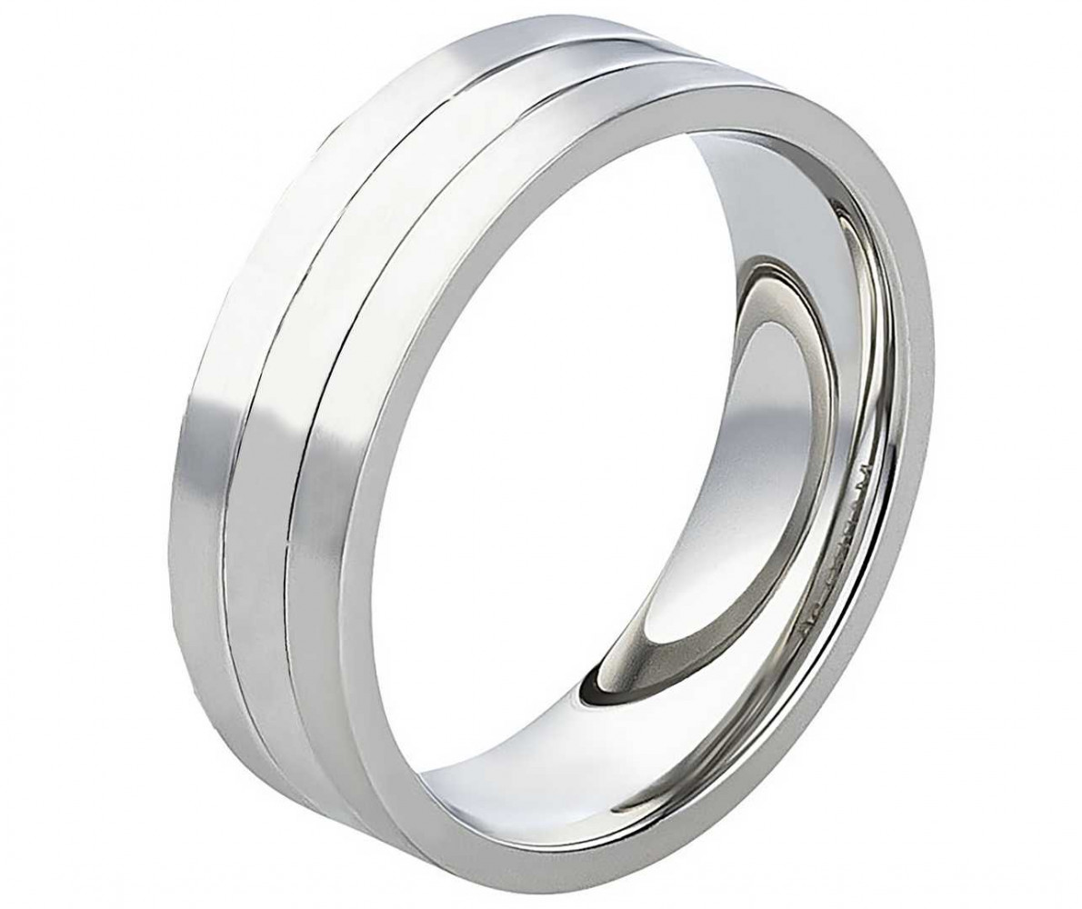 Herrenring Edelstahl AB835 ohne Stein mit Gravur Herrenring Edelstahl AB835 ohne Stein mit Gravur